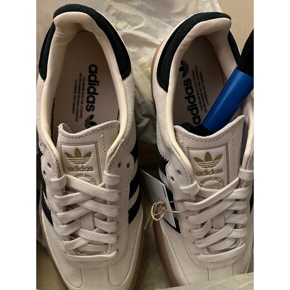 adidas sambae Cream and Black Athletic Shoes - Picture 8 of 11